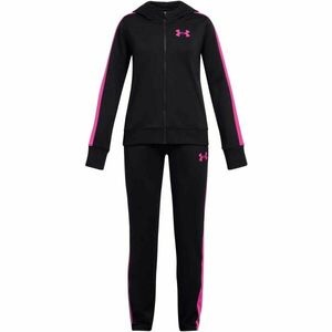 Under Armour KNIT HOODED TRACKSUIT Dívčí tepláková souprava, černá, velikost obraz