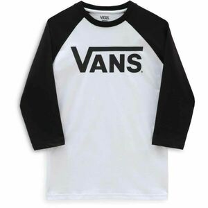 Vans CLASSIC VANS RAGLAN-B Chlapecké triko, bílá, velikost obraz