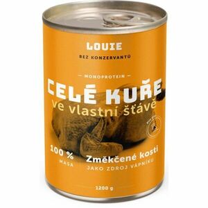 LOUIE Celé kuře 100 % maso 1200 g Psí konzerva, žlutá, velikost obraz