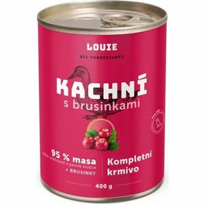 LOUIE Kachní s brusinkami 400 g Psí konzerva, růžová, velikost obraz