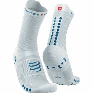 Compressport PRO RACING SOCK v4.0 RUN HIGH Běžecké ponožky, bílá, velikost obraz