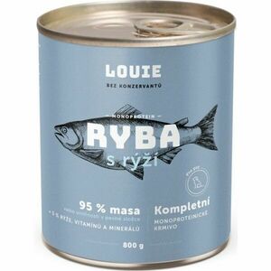 LOUIE Rybí s rýží 800g Psí konzerva, modrá, velikost obraz