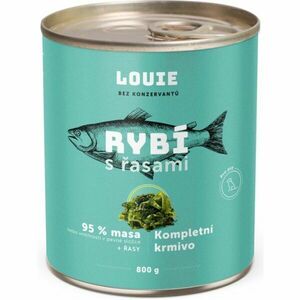 LOUIE RYBÍ S ŘASAMI 800 G Psí konzerva, zelená, velikost obraz