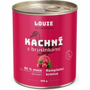 LOUIE KACHNÍ S BRUSINKAMI 800 G Psí konzerva, růžová, velikost obraz