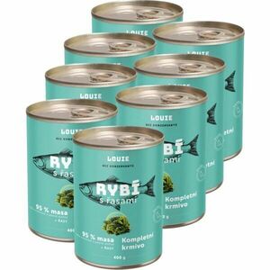 LOUIE RYBÍ S ŘASAMI 8x 400 G Psí konzervy, zelená, velikost obraz