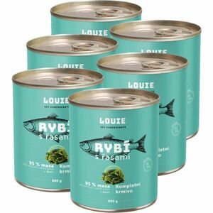 LOUIE RYBÍ S ŘASAMI 6x 800 G Psí konzervy, zelená, velikost obraz