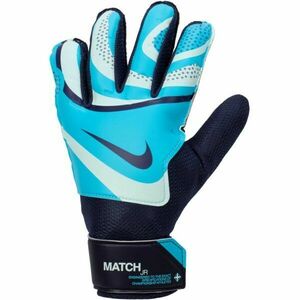 Nike MATCH JR Dětské brankářské rukavice, modrá, velikost obraz