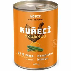 LOUIE KUŘECÍ S CUKETOU 400 G Psí konzerva, oranžová, velikost obraz