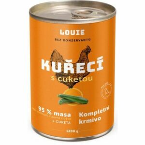 LOUIE KUŘECÍ S CUKETOU 1 200 G Psí konzerva, oranžová, velikost obraz