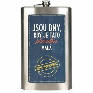 ALBI JSOU DNY KDY JE TATO PLACATKA MALÁ Megaplacatka, stříbrná, velikost obraz