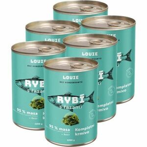 LOUIE RYBÍ S ŘASAMI 6x 1 200 G Psí konzervy, zelená, velikost obraz