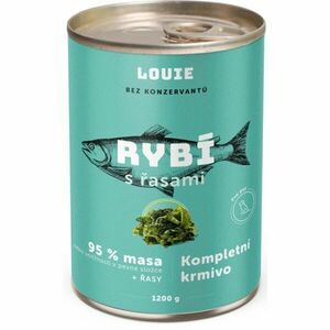 LOUIE Rybí s řasami 1200 g Psí konzerva, zelená, velikost obraz