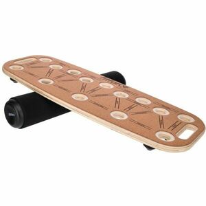 Fitforce MULTIPUBOARD Balanční deska s úchopy na cvičení, hnědá, velikost obraz