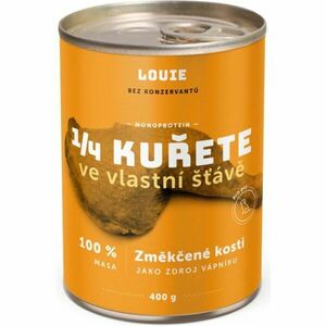 LOUIE 1/4 KUŘETE 400 G Psí konzerva, žlutá, velikost obraz