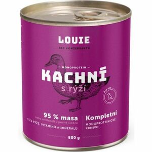 LOUIE KACHNÍ S RÝŽÍ 800 G Psí konzerva, fialová, velikost obraz