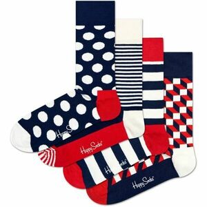 HAPPY SOCKS CLASSIC NAVY GIFT SET 4P Klasické ponožky, černá, velikost obraz