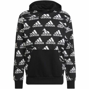 adidas BRAND LOVE HOODIE Pánská mikina, černá, velikost obraz