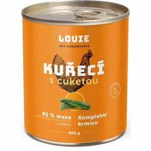 LOUIE KUŘECÍ S CUKETOU 800 G Psí konzerva, oranžová, velikost obraz