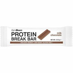 GymBeam PROTEIN BREAK BAR 21, 5 G MLÉČNÁ ČOKOLÁDA Proteinová tyčinka, , velikost obraz