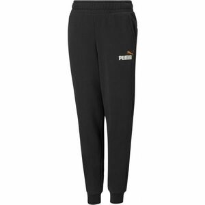 Puma ESSENTIALS LOGO PANTS Pánské tepláky, černá, velikost obraz