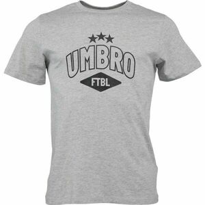 Umbro FW COLLEGIATE GRAPHIC TEE Pánské triko, šedá, velikost obraz