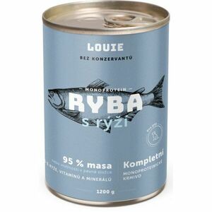 LOUIE Rybí s rýží 1200g Psí konzerva, modrá, velikost obraz