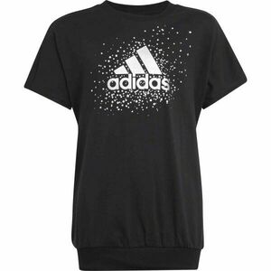 adidas GLAM TEE Dívčí tričko, černá, velikost obraz