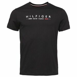 Tommy Hilfiger HILFIGER NEW YORK TEE Pánské triko, černá, velikost obraz