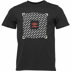 Umbro FTBL BOX GRAPHIC TEE Pánské triko, černá, velikost obraz