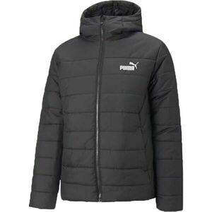 Puma ESSENTIALS HOODED PADDED Pánská zimní bunda, černá, velikost obraz