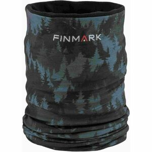 Finmark MULTIFUNCTIONAL SCARF WITH FLEECE Multifunkční šátek, černá, velikost obraz