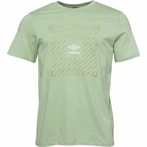 Umbro FTBL BOX GRAPHIC TEE Pánské triko, světle zelená, velikost obraz