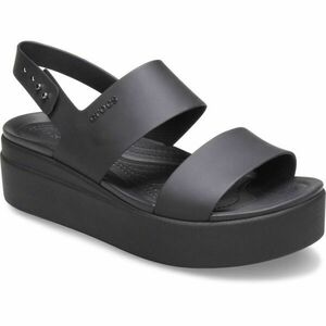 Crocs BROOKLYN LOW WEDGE W Dámské sandály, černá, velikost 38/39 obraz