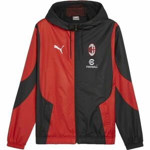 Puma AC MILAN PREMATCH WOVEN JACKET Pánská bunda, černá, velikost obraz