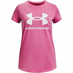 Under Armour LIVE SPORTSTYLE GRAPHIC SS Dívčí triko, růžová, velikost obraz