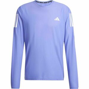 adidas OWN THE RUN LONG SLEEVE TOP Pánské běžecké triko, fialová, velikost obraz