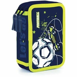 Oxybag FOTBAL Školní třípatrový penál, modrá, velikost obraz