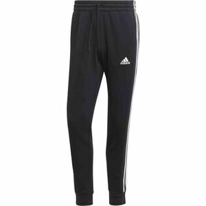 adidas ESSENTIALS FLEECE 3-STRIPES TAPERED CUFF Pánské tepláky, černá, velikost obraz