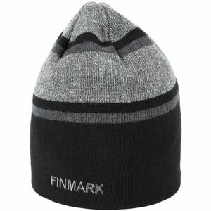 Finmark WINTER HAT Pánská pletená čepice, černá, velikost obraz