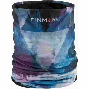 Finmark MULTIFUNCTIONAL SCARF WITH FLEECE Multifunkční šátek, modrá, velikost obraz