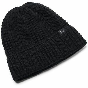 Under Armour HALFTIME CABLE KNIT BEANIE Dámská zimní čepice, černá, velikost obraz