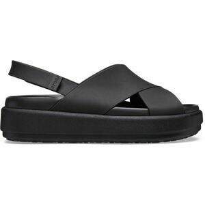 Crocs BROOKLYN LUXE CROSS STRAP W Dámské sandály, černá, velikost 38/39 obraz