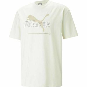 Puma SS BETTER RELAXED GRAPHIC TEE Pánské tričko, bílá, velikost obraz