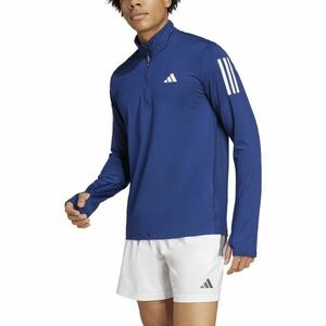 adidas OWN THE RUN HALF-ZIP Pánské běžecké triko, tmavě modrá, velikost obraz