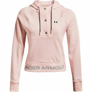 Under Armour RIVAL FLEECE MESH HOODIE Dámská mikina, růžová, velikost obraz