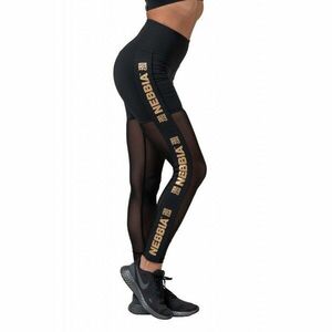 Dámské legíny Nebbia Gold Mesh 829 Black XS obraz