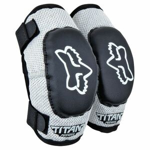 Dětské chrániče loktů FOX Peewee Titan MX23 Black/Silver M/L obraz