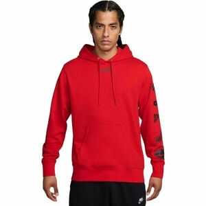 Nike CLUB FLEECE HOODIE CYCLE Pánská mikina, červená, velikost obraz