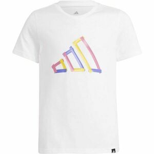 adidas BIG LOGO TEE Dětské tričko, bílá, velikost obraz