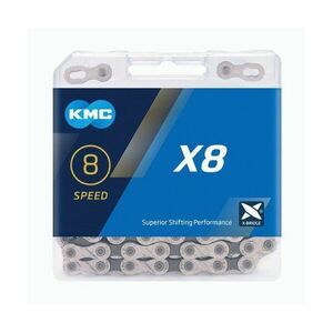 KMC X8 Řetěz, stříbrná, velikost obraz
